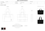 design luxury handbags technical drawings and tech packs